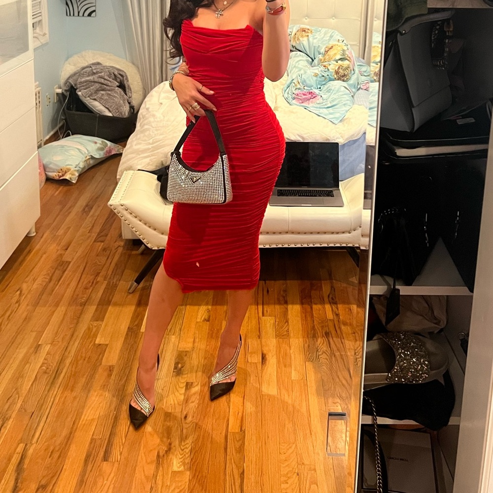 sexy red dress